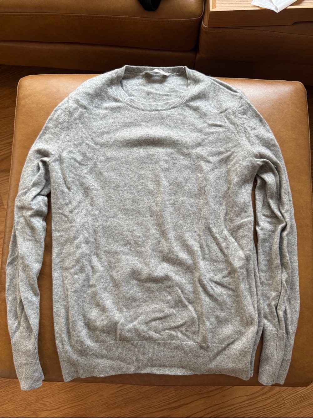 Everlane Gray Cashmere Crewneck Sweater